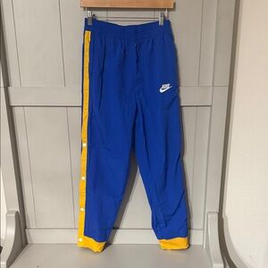 Nike Kids Blue and Yellow Joggers